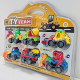 Vĩ 6 xe công trình Khủng long cho bé