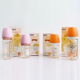 Bình sữa PPSU cổ rộng Kichi họa tiết động vật 270ml