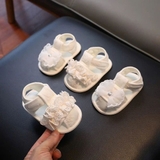 Giày vải ren tập đi kem chống trượt cho bé gái