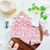 Bộ đùi cổ sen tay sát nách thun lạnh cho bé