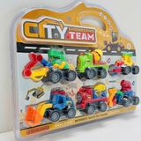 Vĩ 6 xe công trình Khủng long cho bé