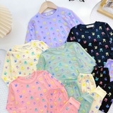 Bộ tay dài quần dài Minkymom họa tiết thỏ