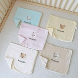 Chăn xô muslin 2 lớp Monona bo viền thếu gấu