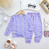 Bộ tay dài quần dài Minkymom họa tiết thỏ