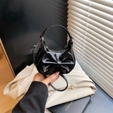 Túi xách phối nơ bản to kèm dây đeo cho bé gái