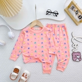 Bộ tay dài quần dài Minkymom họa tiết thỏ