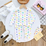 Bộ tay dài quần dài Minkymom họa tiết thỏ