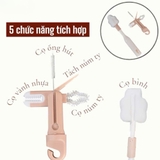Cọ xốp rửa bình 5in1 Misan