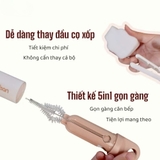 Cọ xốp rửa bình 5in1 Misan