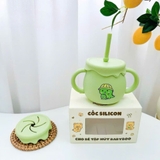 Cốc tập hút silicon 3 giai đoạn Baby Boo cho bé