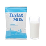 Sữa tươi tiệt trùng Dalat Milk ít đường bịch 220ml