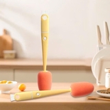 Cọ rửa bình sữa đa năng 4in1 hình cà rốt cán dài