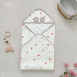 Ủ choàng xô trần hàn tai gấu Lucky cho bé