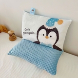 Gối nỉ nhung hạt đậu hình động vật cho bé