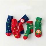 Tất vớ cổ cao họa tiết Giáng Sinh cho bé