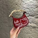 Túi xách Hello Kitty Houin quai ren kèm dây đeo cho bé