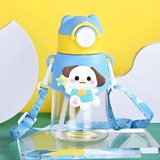 Bình nước tai gấu Hoạt Hình kèm dây đeo