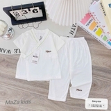 Bộ áo cộc quần dài kimono sơ sinh Maza Kids