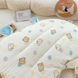 Gối lót muslin tai gấu Bebezoo cho bé sơ sinh