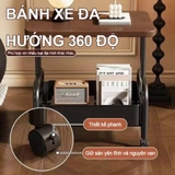 Kệ Sắt 3 Tầng Mặt Gỗ Đa Năng