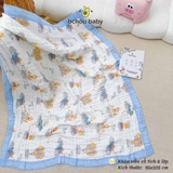 Khăn tắm xô 6 lớp bo viền Bchou họa tiết cổ tích