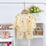 Bộ dài tay tole 2 da H&A Kids họa tiết bé gái