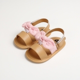 Giày sandal quai dán bèo/nơ cho bé gái