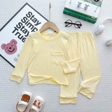 Bộ dài thun lạnh Minkymom trơn túi viền