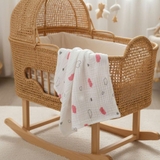 Khăn tắm xô nhăn 6 lớp Manny không viền in họa tiết