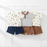 Bộ cộc polo cotton Táo kids cho bé trai