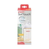 Bình sữa Pigeon Softouch PPSU Plus cổ trắng thế hệ 3