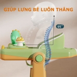 Xe tập đi chữ U đa năng hình khủng long cho bé