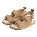 Giày sandal tập đi quai ngang chất da cho bé trai