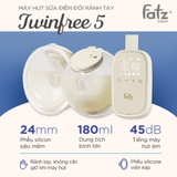 Máy hút sữa điện đôi rảnh tay Fatzbaby TwinFree 5 - FB1366PW