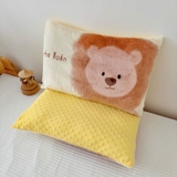 Gối nỉ nhung hạt đậu hình động vật cho bé