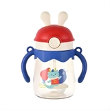 Bình nước tai thỏ hình động vật kèm dây đeo 370ml