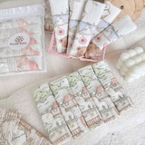 Set túi 5 khăn sữa xô muslin 2 lớp Honee họa tiết cổ tích