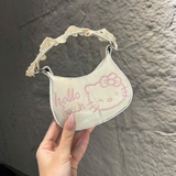 Túi xách Hello Kitty Houin quai ren kèm dây đeo cho bé