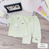 Bộ áo cộc quần dài kimono sơ sinh Maza Kids