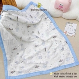 Khăn tắm xô 6 lớp bo viền Bchou họa tiết cổ tích