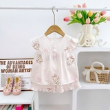 Bộ tole đùi áo cánh tiên cúc ngực H&A Kids cho bé gái