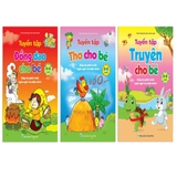 Bộ 3 quyển đồng dao - thơ - truyện cho bé từ 0 - 6 tuổi