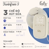 Máy hút sữa điện đôi rảnh tay Fatzbaby TwinFree 5 - FB1366PW