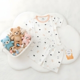 Bộ cộc Tencel kháng khuẩn tag gấu trắng cho bé