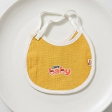 Yếm dây cúc bấm xô muslin Chang Baby cho bé