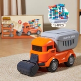Đồ chơi xe lu chở lego 124 chi tiết cho bé