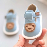 Giày tập đi Min hình gấu phối màu cho bé