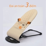 Ghế nhún kiêm bập bênh Love Baby vải cotton cho bé