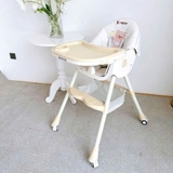 Ghế ăn dặm Honper họa tiết gấp gọn có ngã lưng