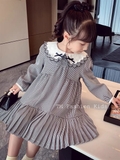 Đầm Kẻ Caro Cổ Sen